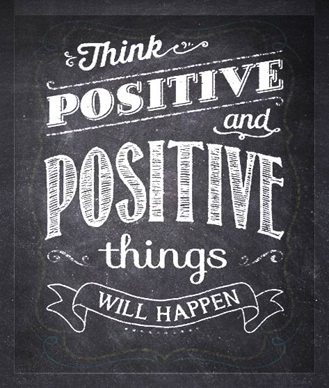 Think positive and positive things will happen. Pinterest pin by Creative Teaching Press at https://www.creativeteaching.com/products/think-positive-and-positive-inspire-u-poster